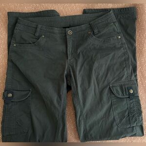 Kuhl Pants Womens size8 Splash roll up Hiking Outdoor Cargo Utility in Blue Gray